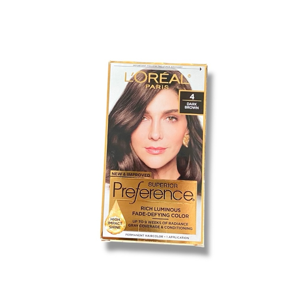 L'Oreal Paris Superior Preference Hair Color Dark Brown 4 NWT